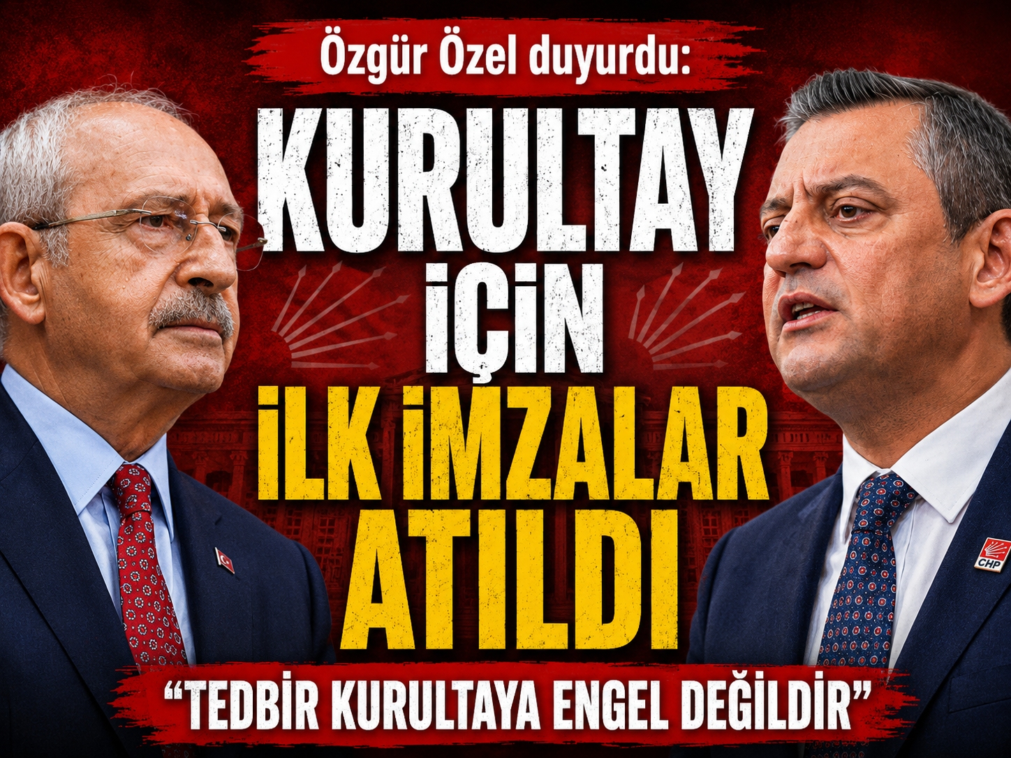 CHP'de kurultay için ilk imzalar atıldı
