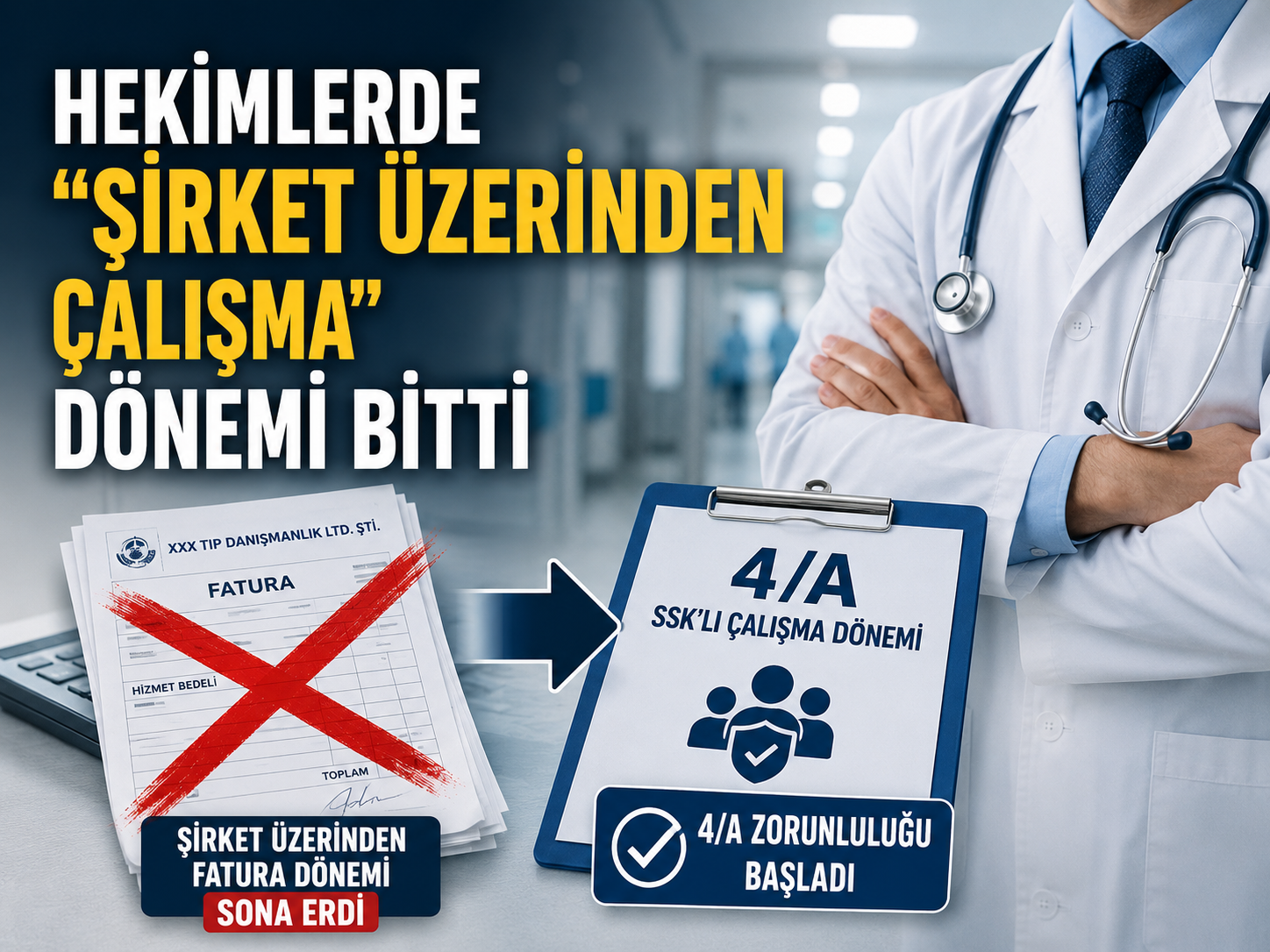 Hekimlerde “şirket üzerinden çalışma” dönemi bitti