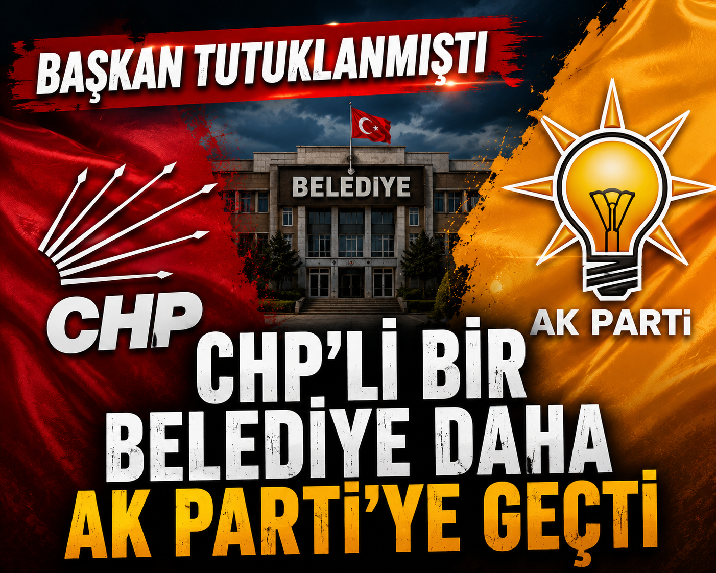 Yolsuzluk tutuklaması sonrası belediye AK Parti'ye geçti