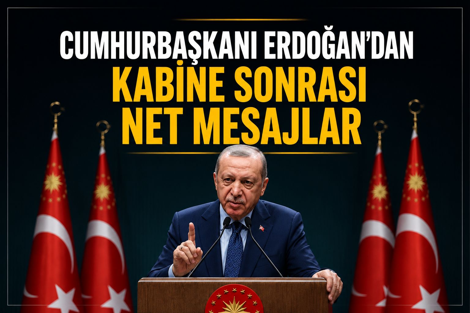 Cumhurbaşkanı Erdoğan'dan kabine sonrası net mesajlar