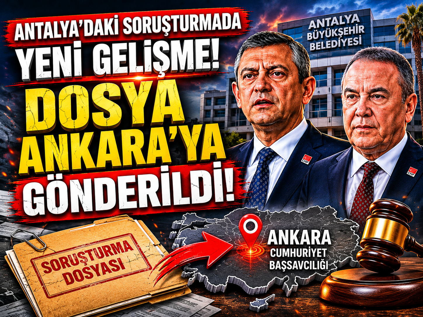 Antalya Başsavcılığı’ndan CHP dosyasında yetkisizlik kararı