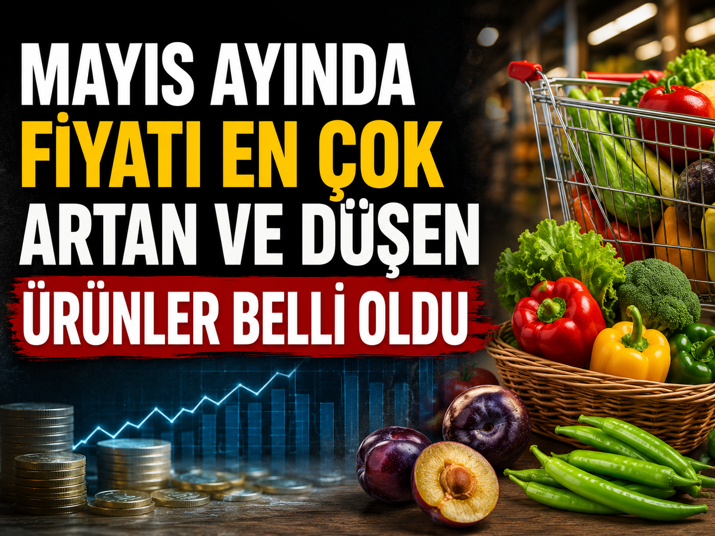 Mayıs ayında fiyatı en çok artan ve düşen ürünler belli oldu