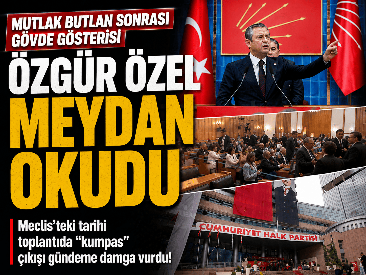 Özgür Özel’den “kumpas” çıkışı: Salon ayağa kalktı!