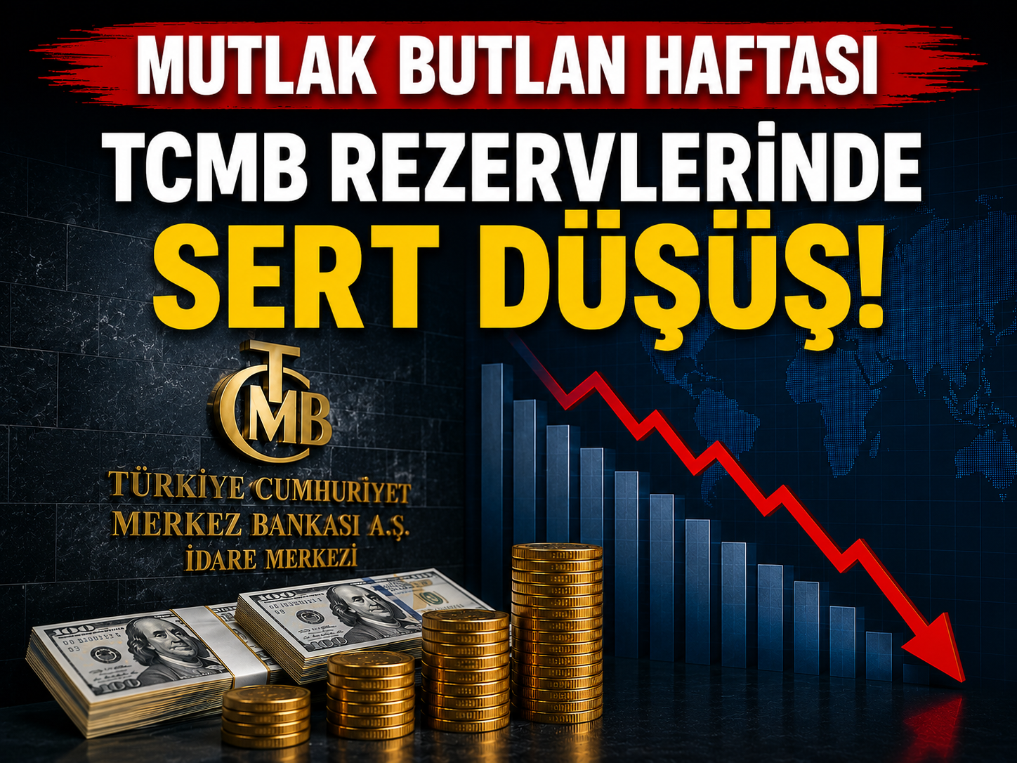 Rezervlerde sert düşüş: Swap hariç rakam 30 milyar doların altına indi
