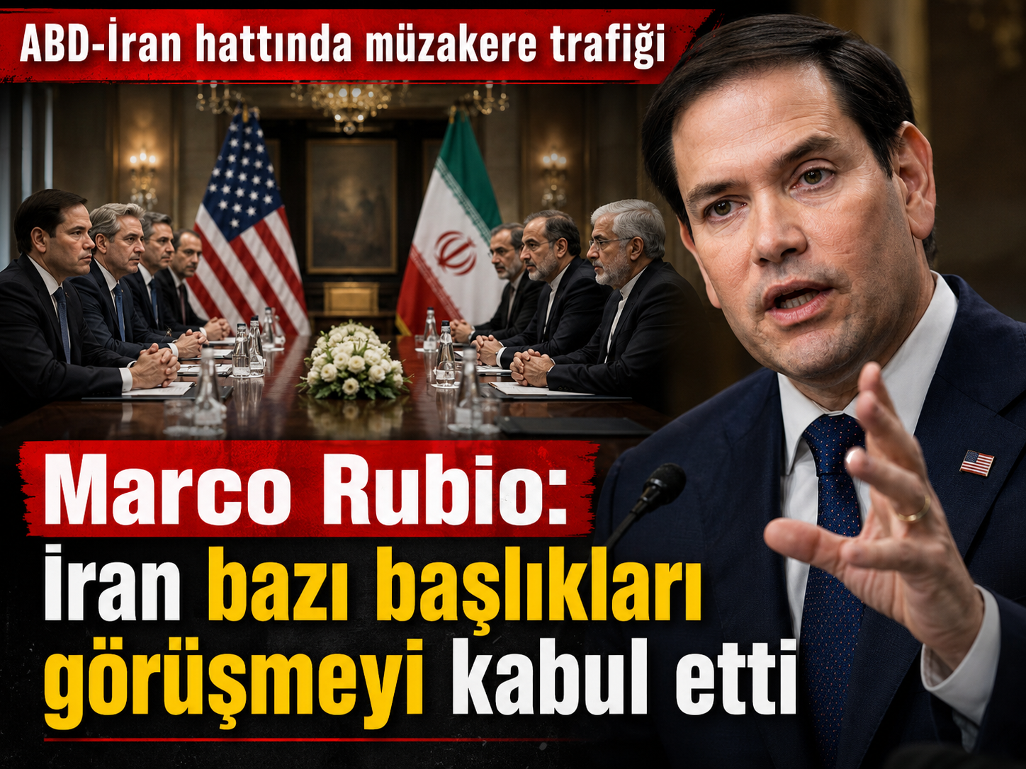 Marco Rubio: İran bazı konuları görüşmeyi kabul etti