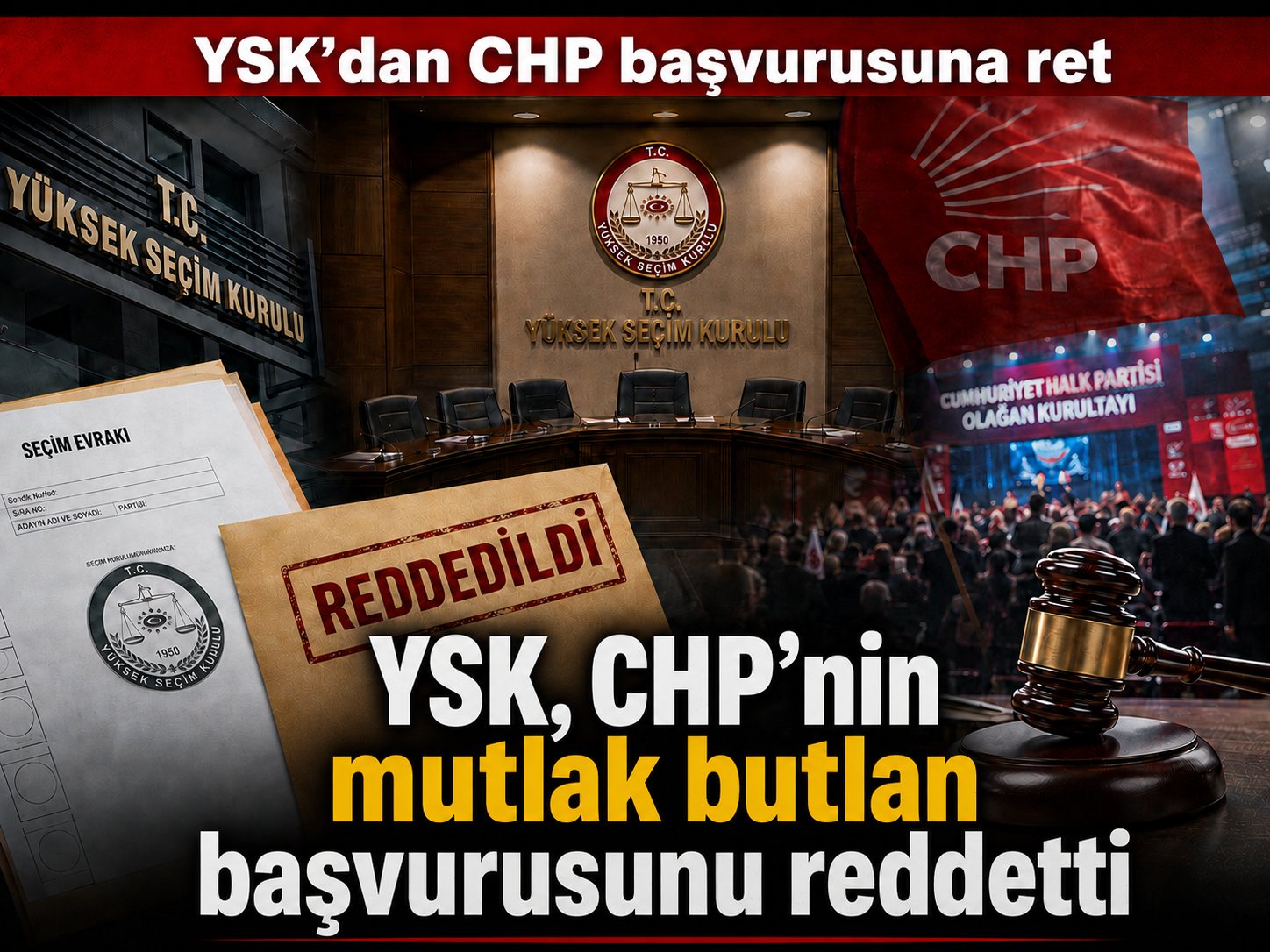 YSK, CHP’nin mutlak butlan başvurusunu reddetti