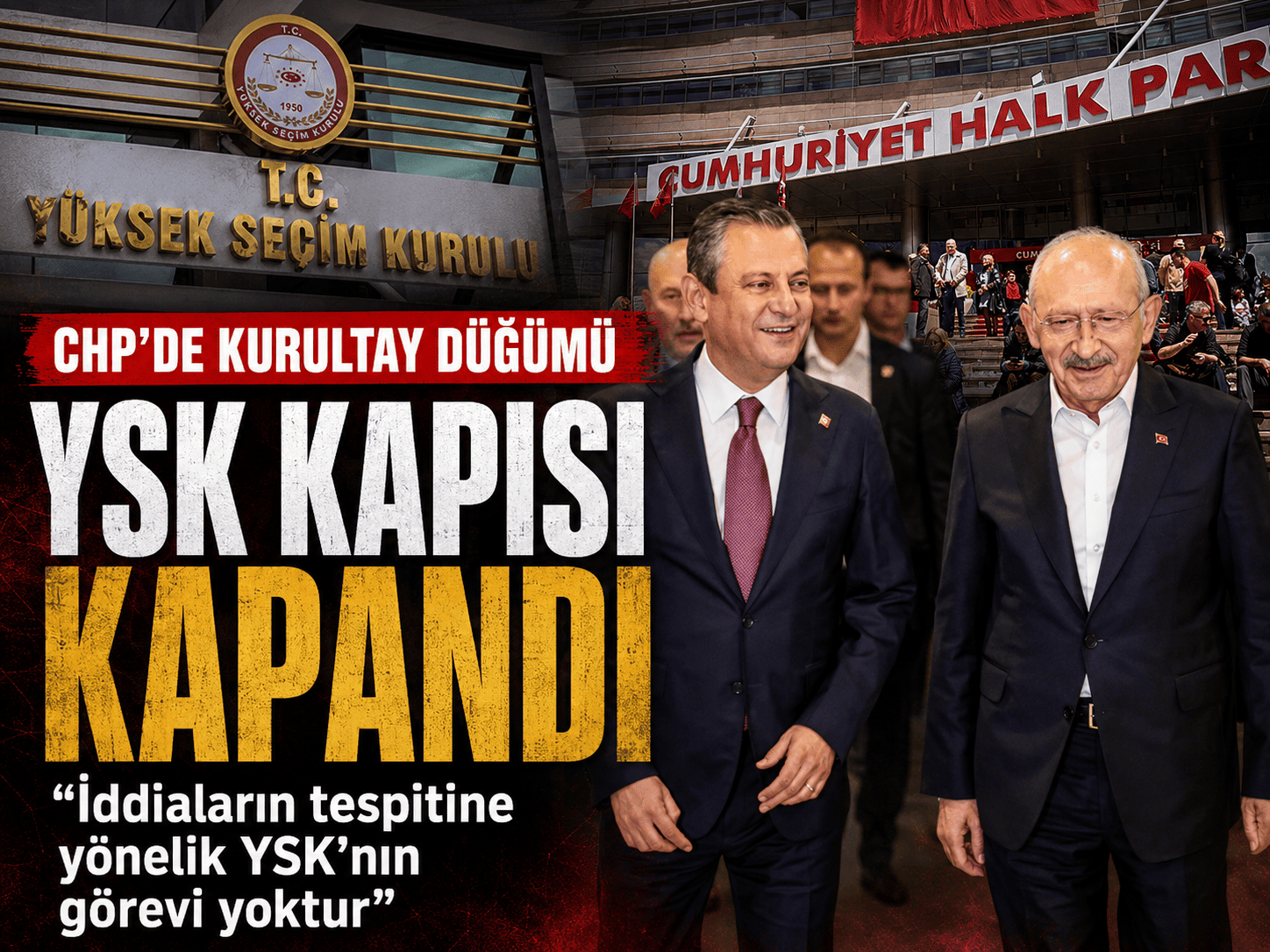 YSK’dan CHP’ye ret gerekçesi: Temyiz mercii değiliz