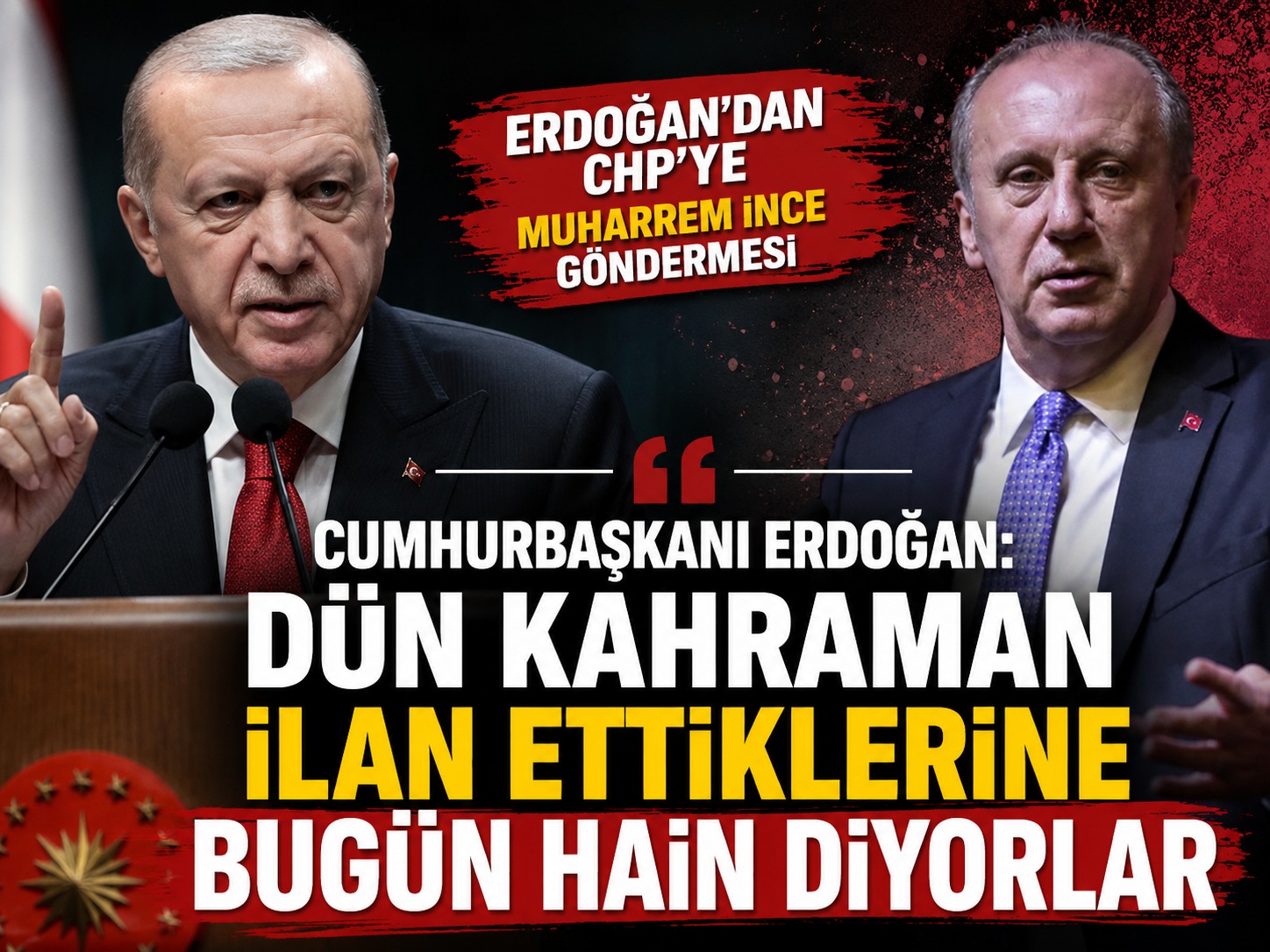 Cumhurbaşkanı Erdoğan: Dün kahraman ilan ettiklerine bugün hain diyorlar