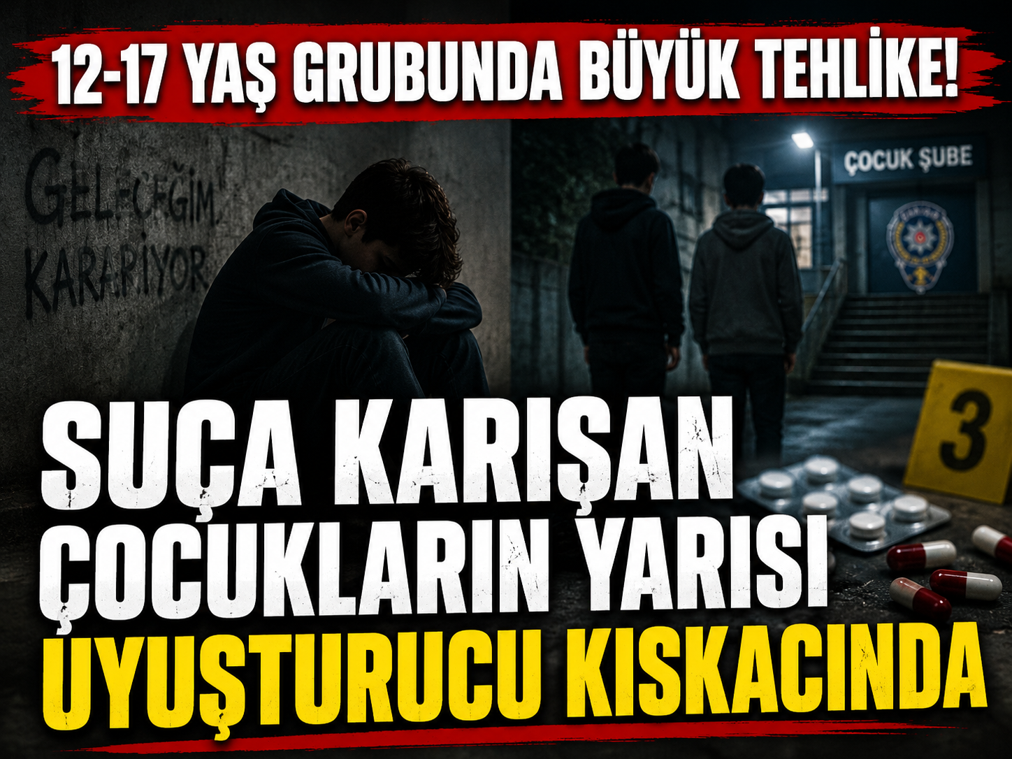 12-17 yaş grubunda büyük tehlike: Suça karışan çocukların yarısı uyuşturucu kıskacında