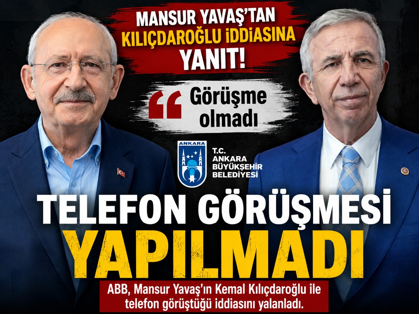 Mansur Yavaş’tan Kılıçdaroğlu iddiasına yanıt: Görüşme olmadı