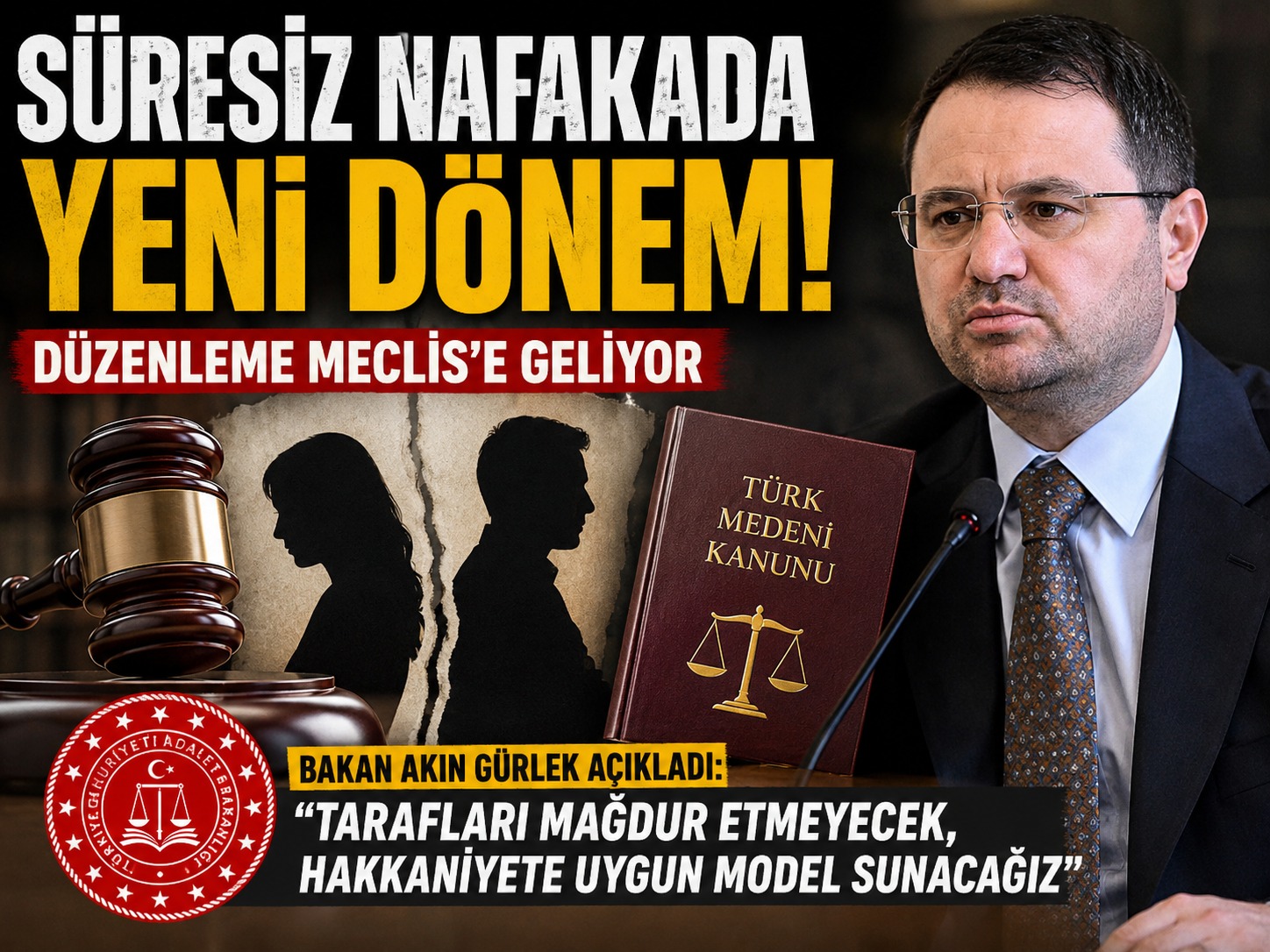 Bakan Gürlek’ten AYM sonrası ilk nafaka açıklaması
