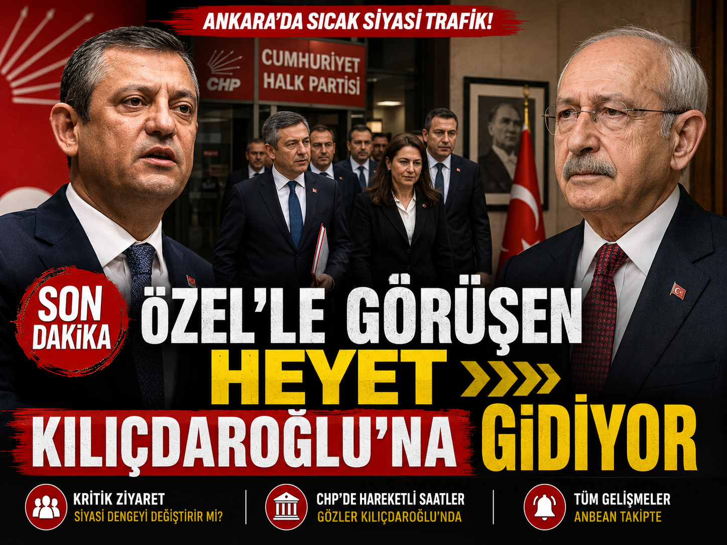 CHP’de müzakere heyeti yeniden devrede: Özel’le görüşüldü, sıra Kılıçdaroğlu’nda