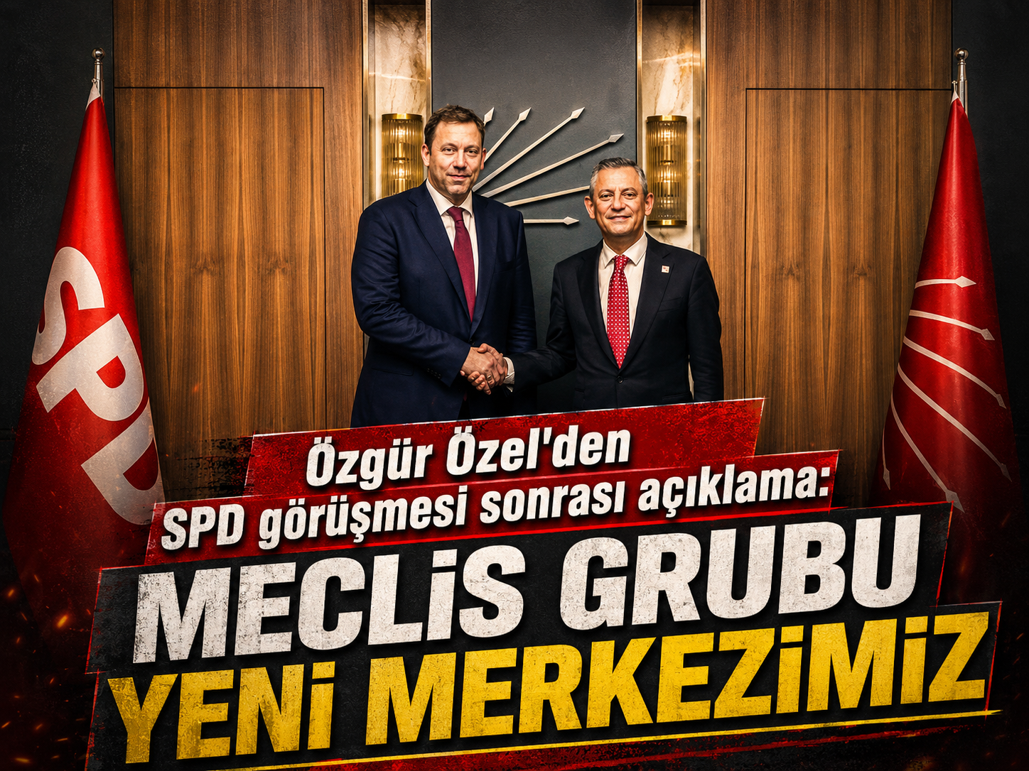 Özgür Özel’den SPD görüşmesi sonrası açıklama: Meclis grubu yeni merkezimiz