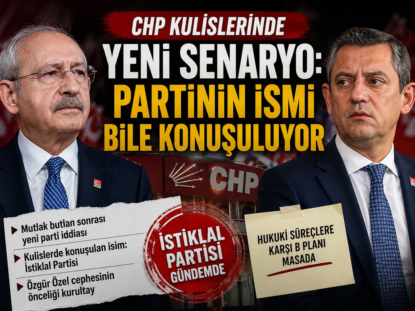 CHP kulislerini hareketlendiren iddia: Yeni partinin adı ‘İstiklal’