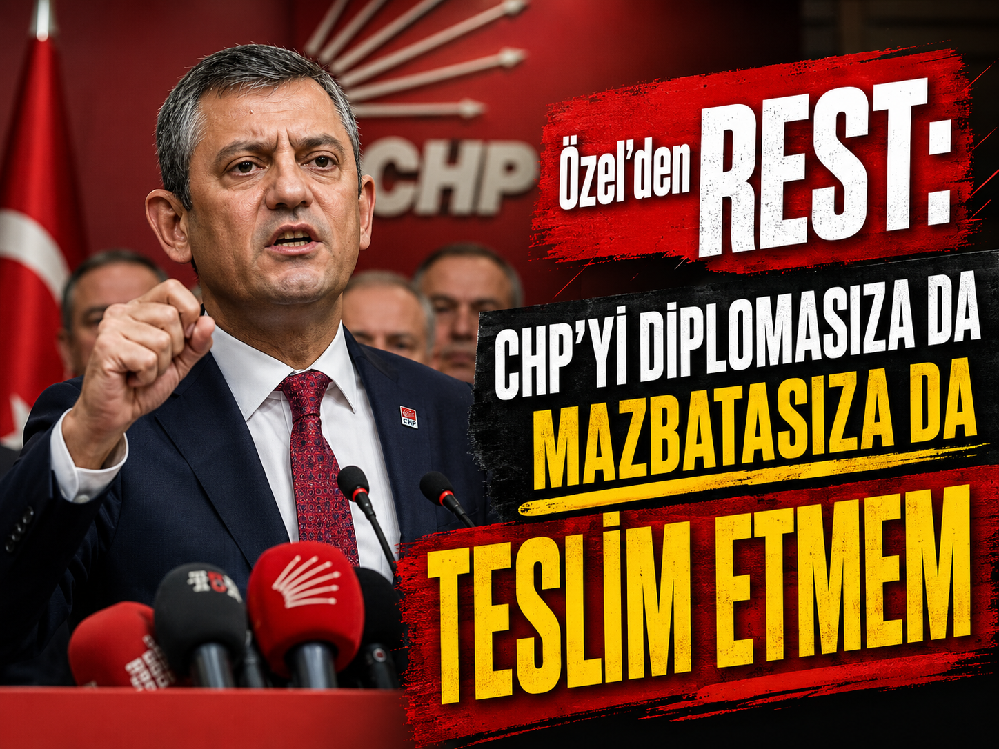 Özel’den rest: CHP’yi diplomasıza da mazbatasıza da teslim etmem