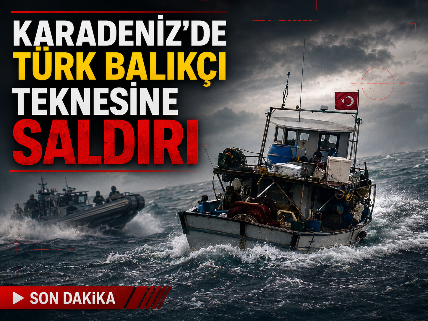 Karadeniz’de Türk balıkçı teknesine saldırı