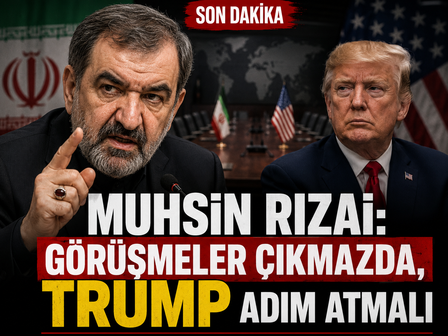 Muhsin Rızai: görüşmeler çıkmazda, Trump adım atmalı