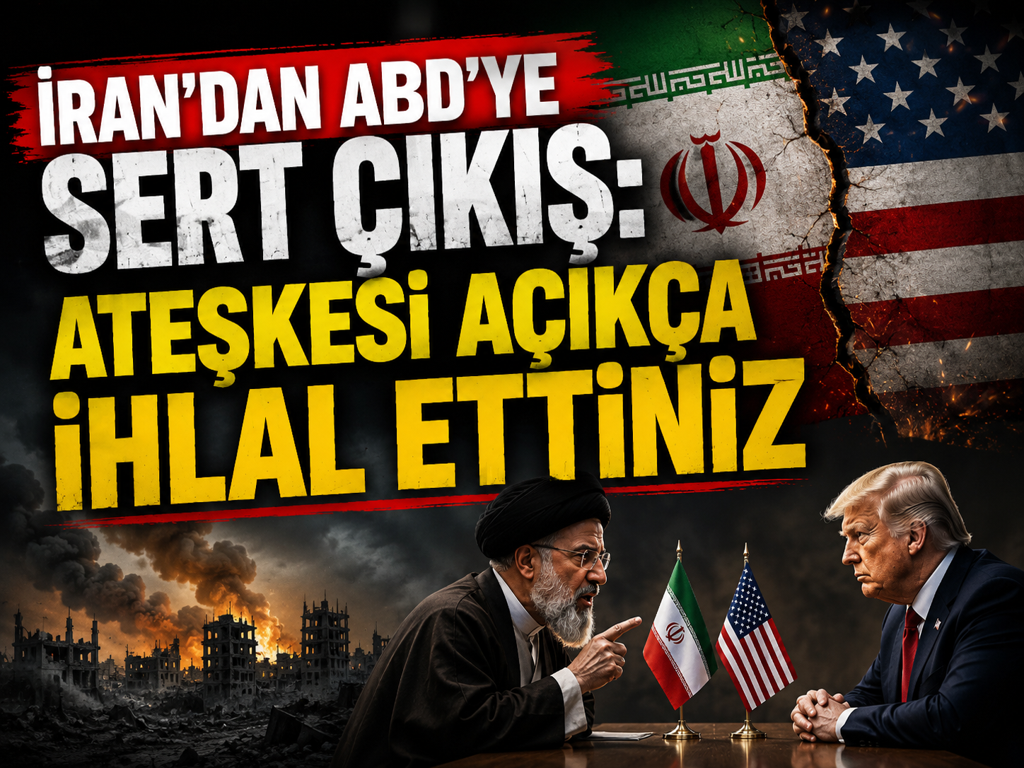 İran’dan ABD’ye sert çıkış: Ateşkesi açıkça ihlal ettiniz