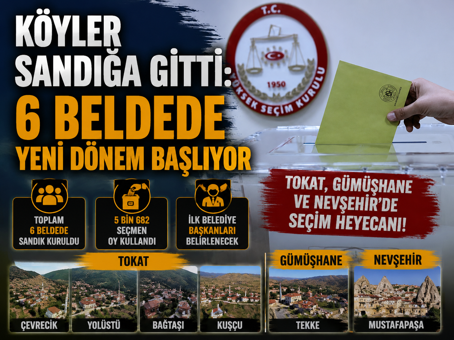Köyler sandığa gitti: 6 beldede yeni dönem başlıyor