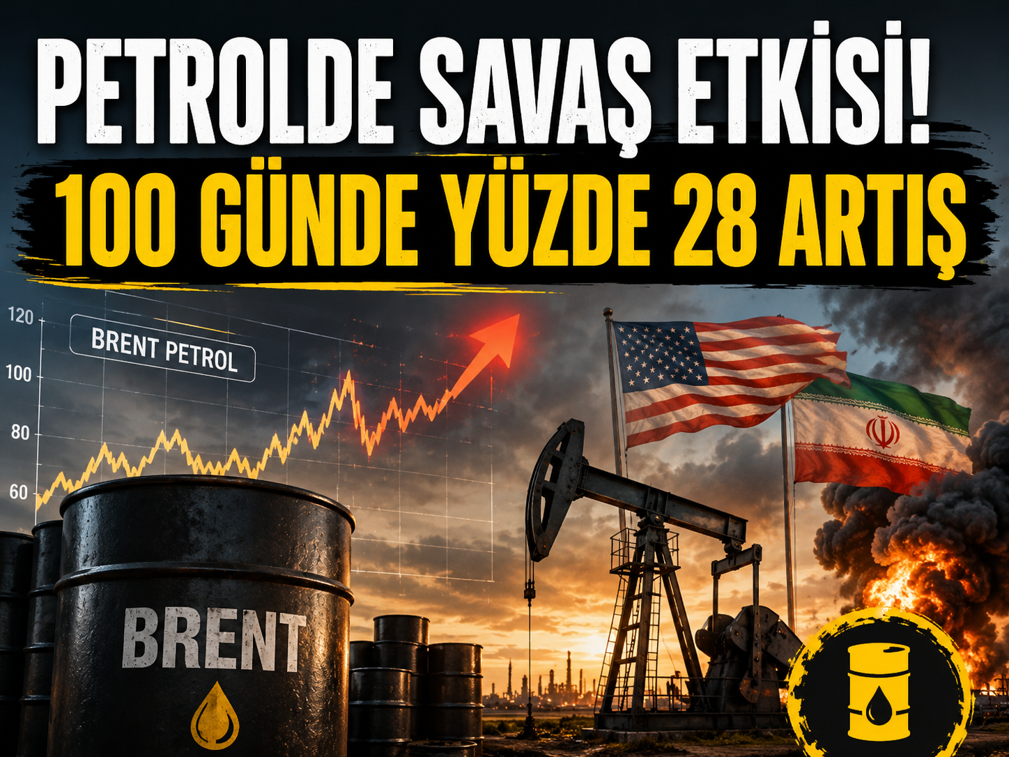 100 günlük savaş petrol piyasalarını sarstı: Brent 126 doları gördü