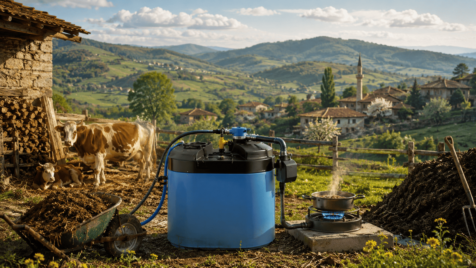 Köyde tüp taşımaya son! Artık 20 litre atık ocağı kaynatacak