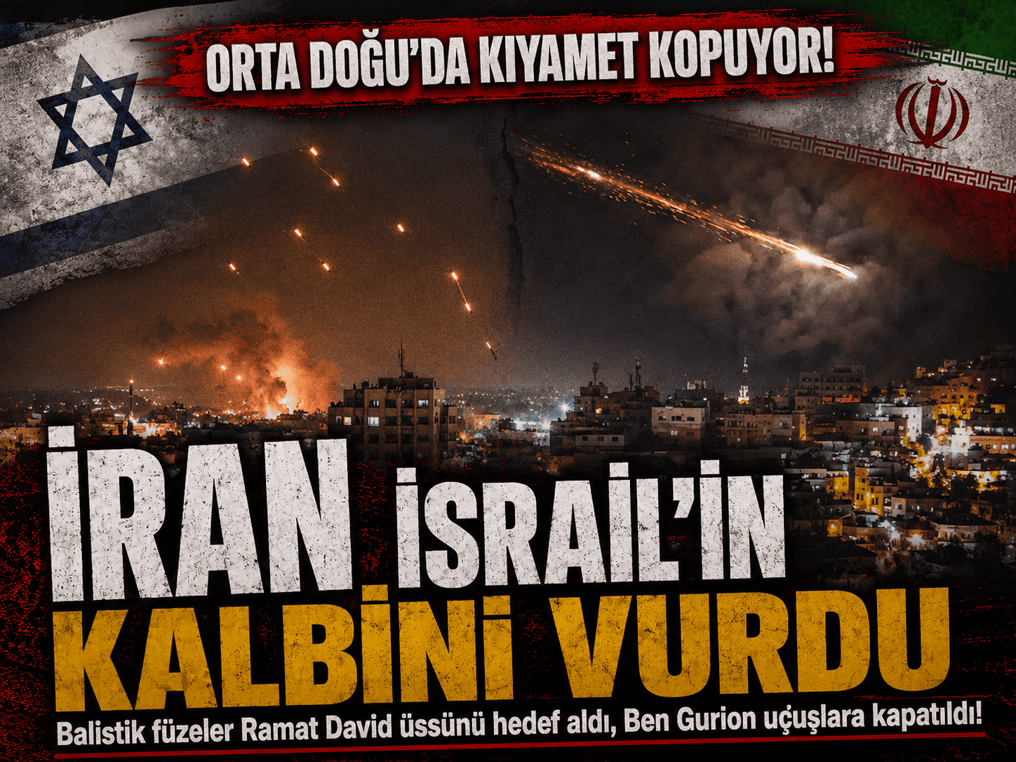 Orta Doğu ayakta! İran’dan İsrail’e misilleme saldırısı!