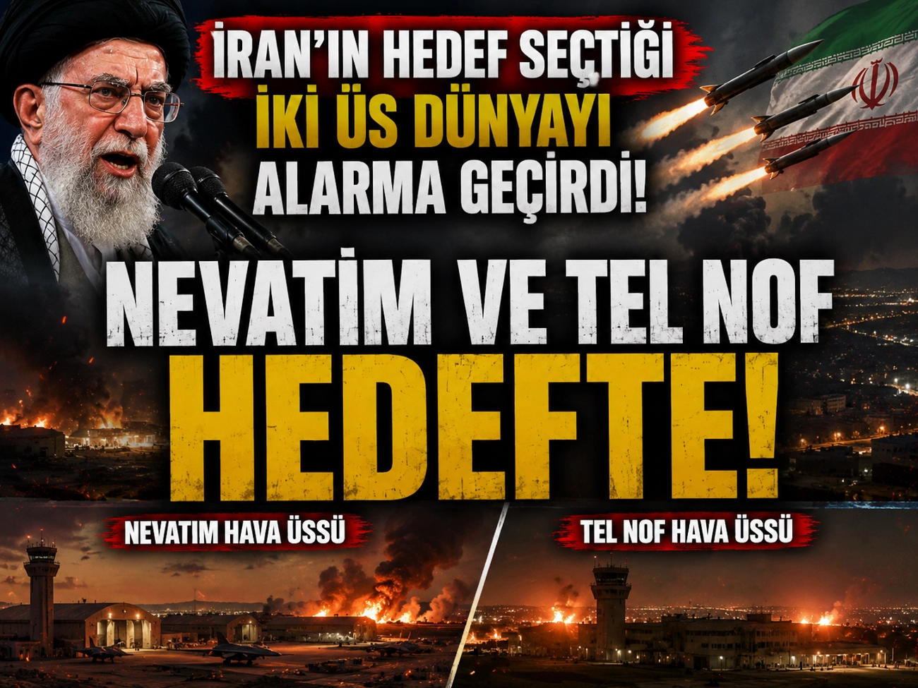 İran'ın hedef seçtiği iki üs dünyayı alarma geçirdi