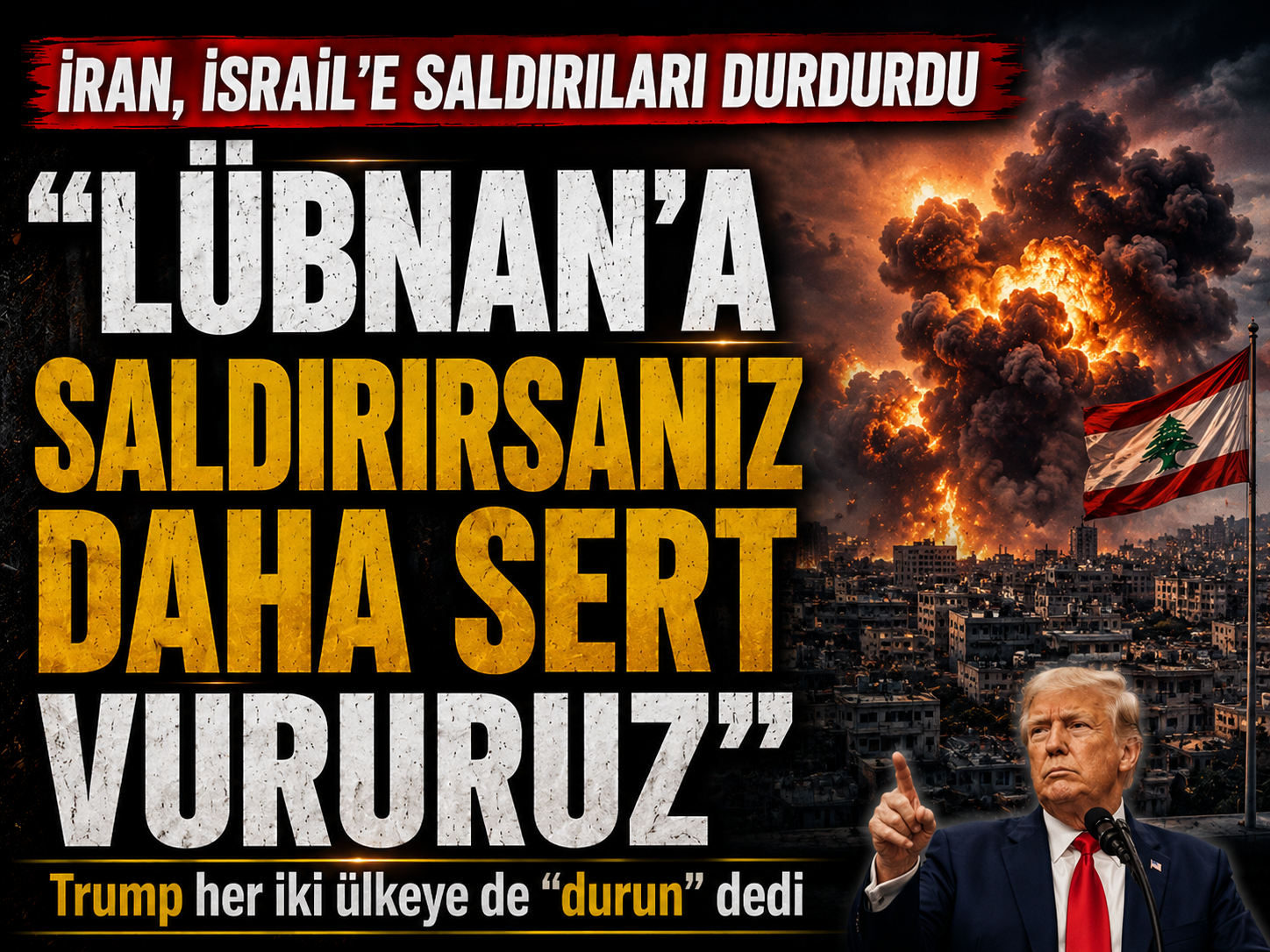 İran gözdağı verdi: Lübnan'a saldırırsanız daha sert vururuz