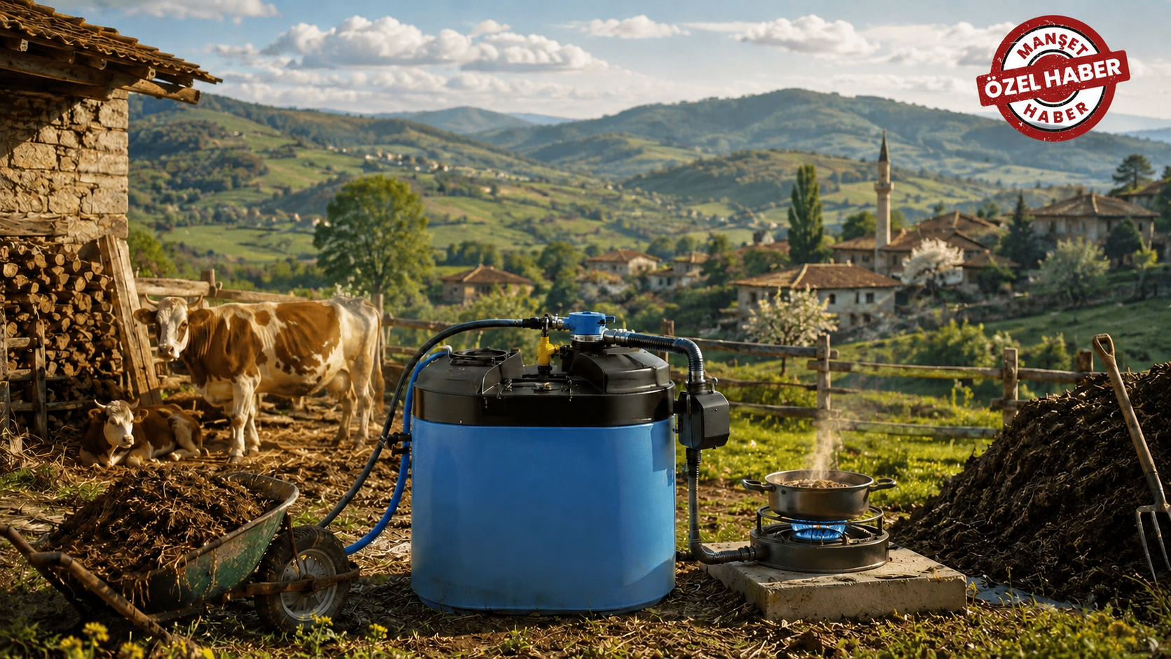 Köyde tüp taşımaya son! Artık 20 litre atık ocağı kaynatacak