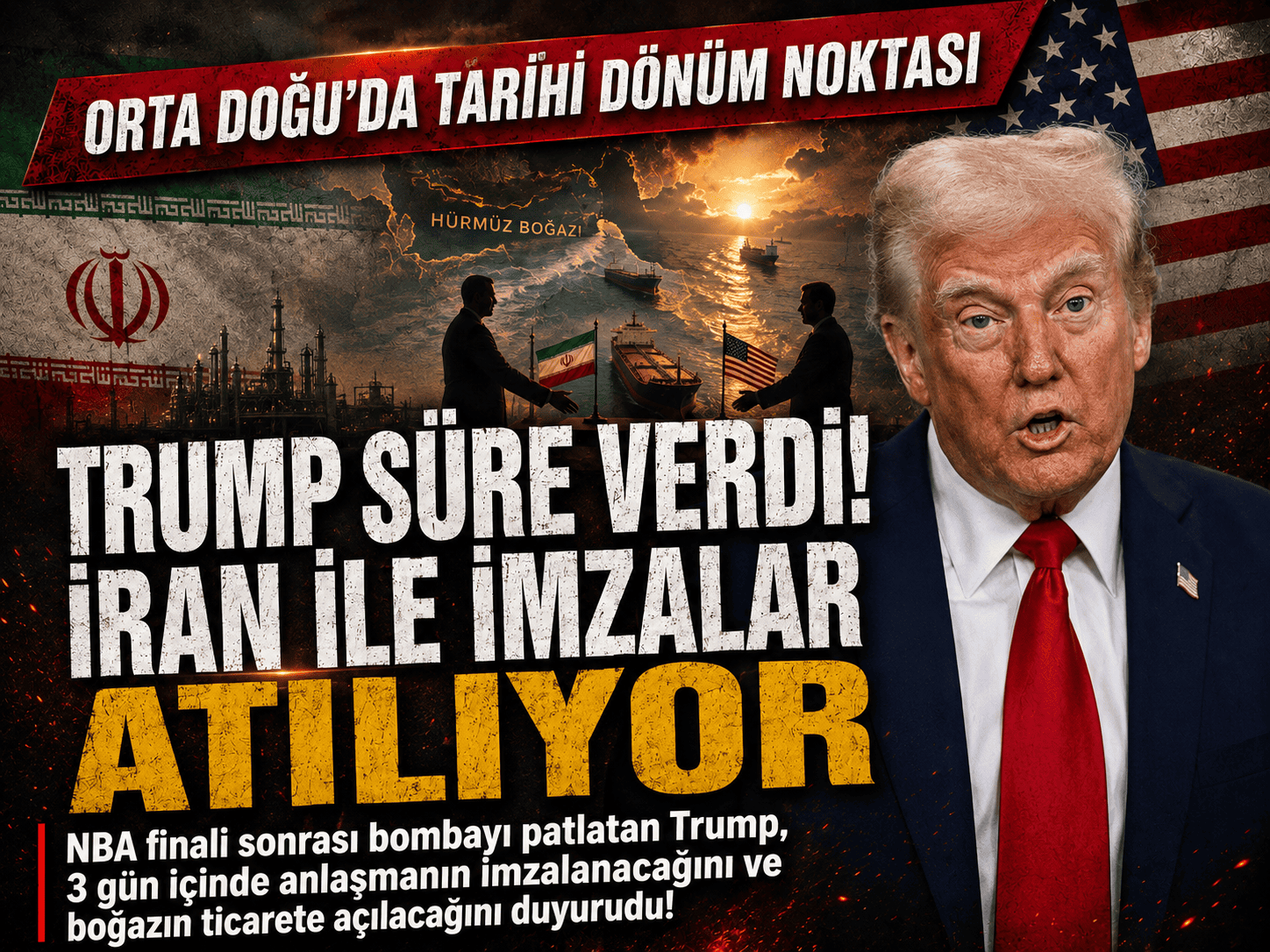 Trump: İran ile "yüzyılın anlaşması" için imzalar atılıyor!