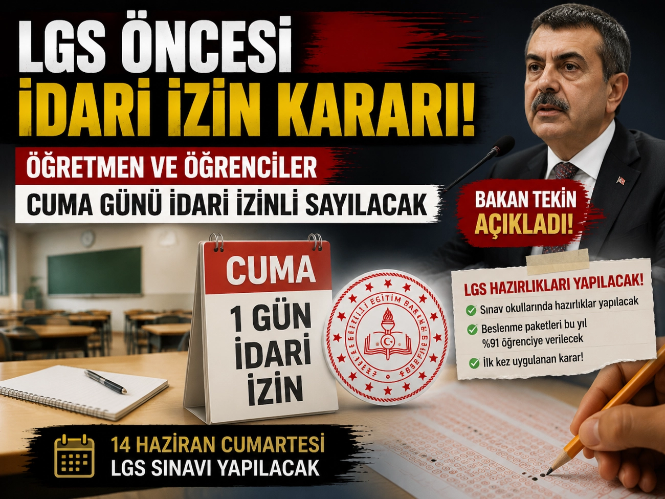 Cuma günü okullar tatil edildi