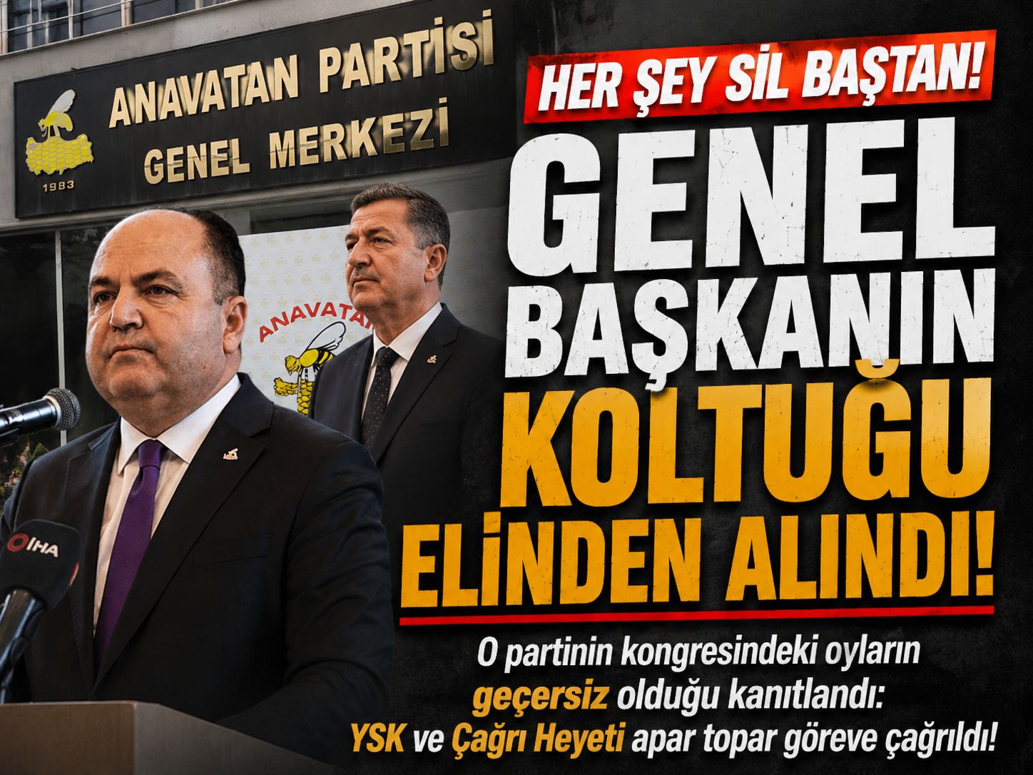 O partinin kongresi mahkemeden döndü! Peki şimdi ne olacak?