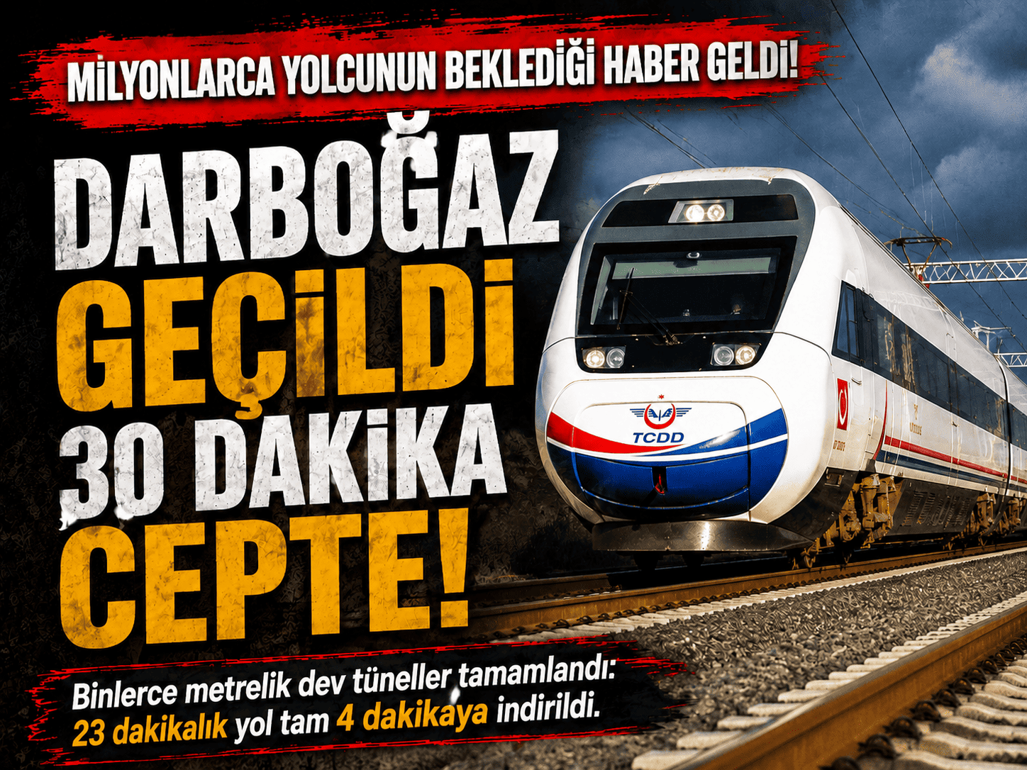 Ankara-İstanbul YHT’de süre rekor hızla azaldı!