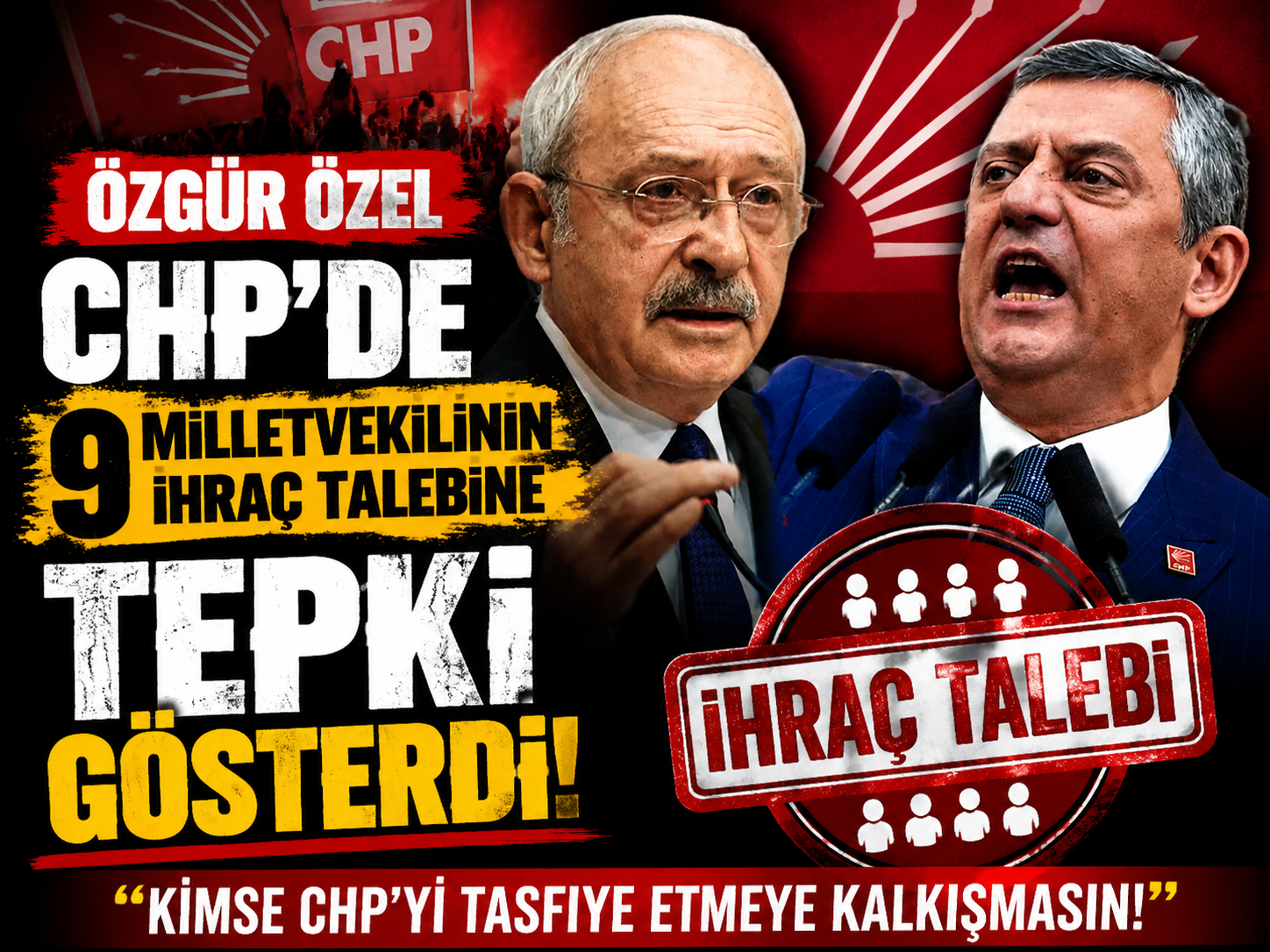 Özgür Özel CHP’de 9 milletvekilinin ihraç talebine tepki gösterdi