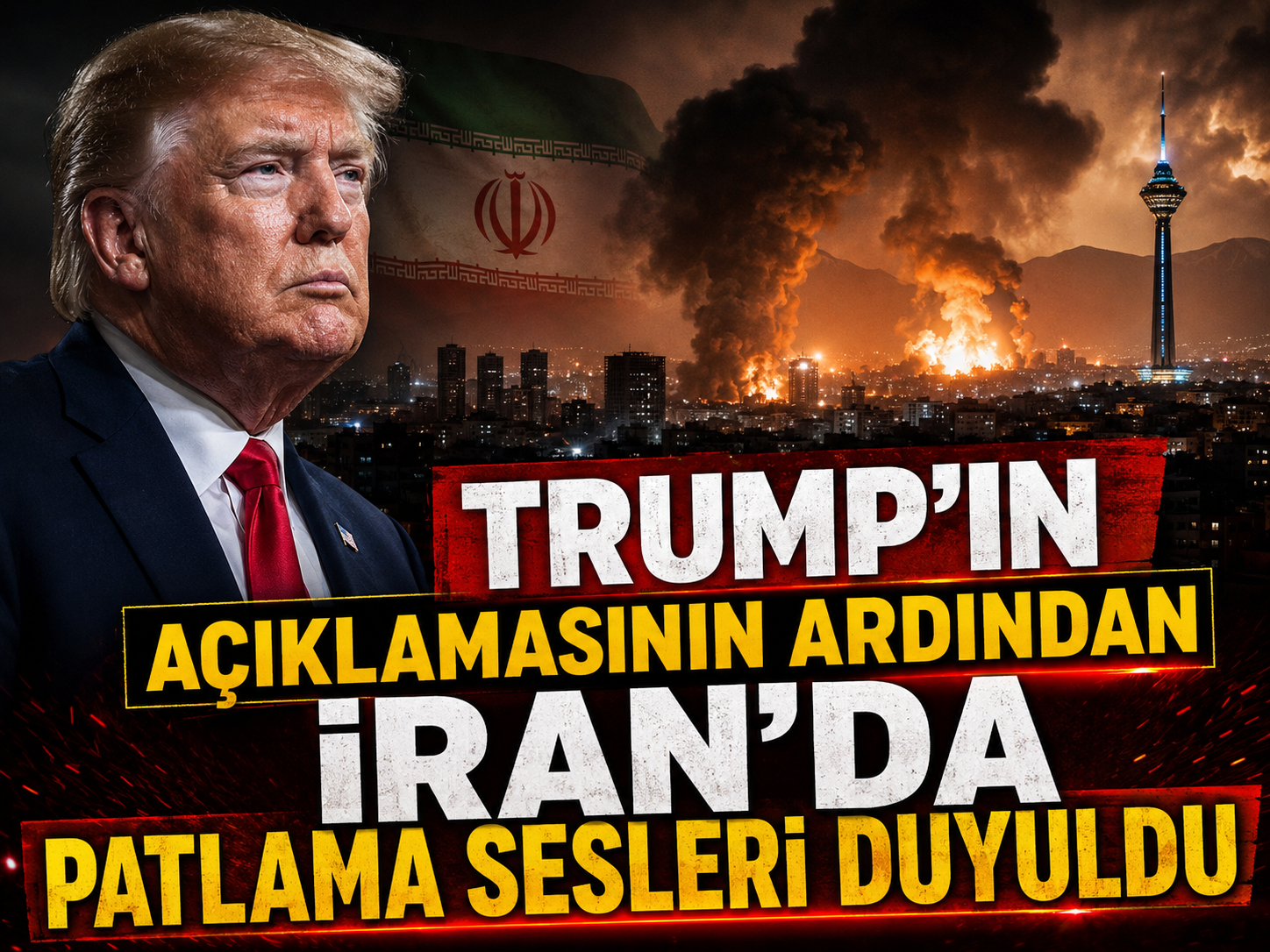 Trump’ın açıklamasının ardından İran’da patlama sesleri duyuldu