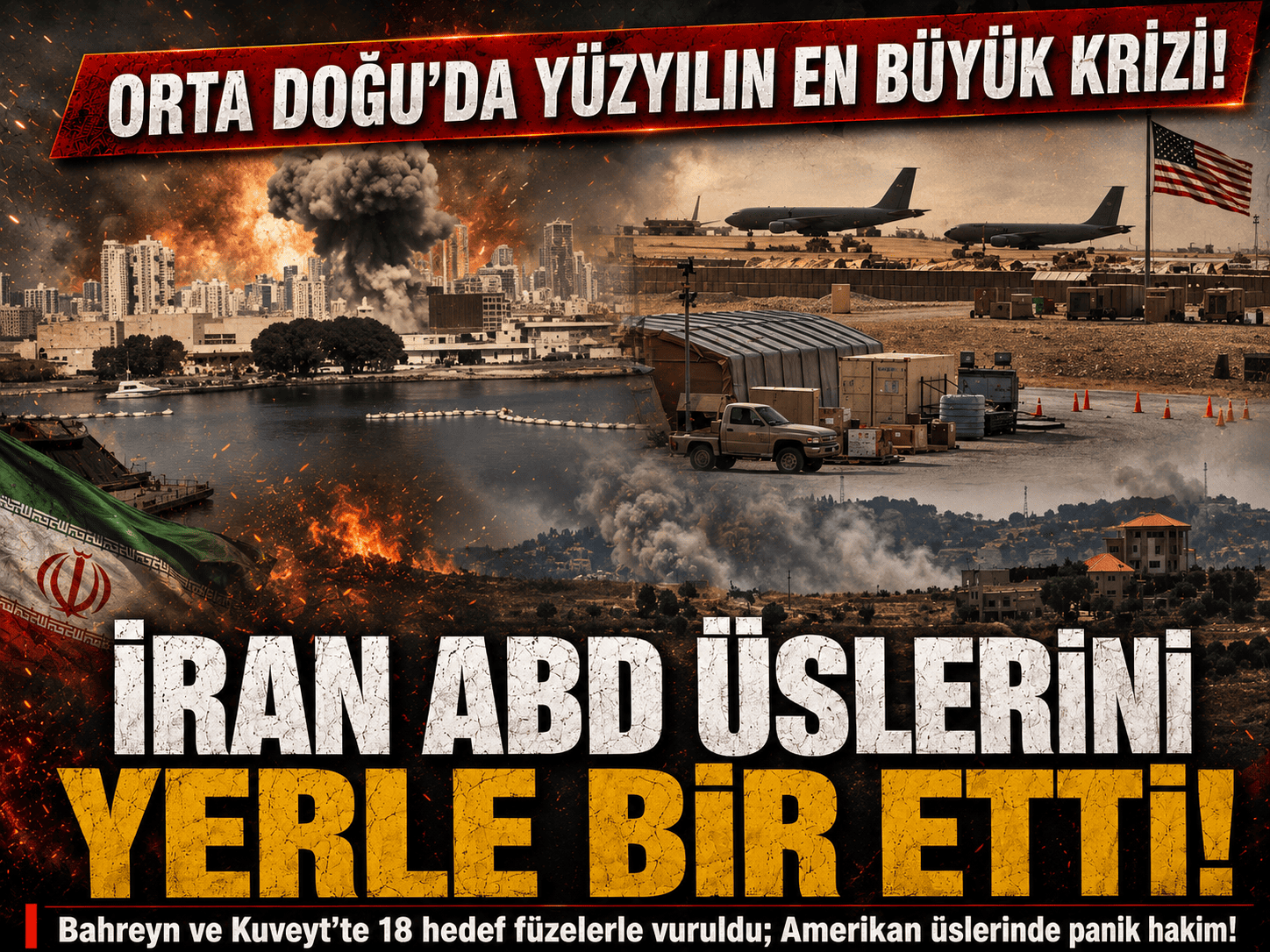 İran acımadı, ABD üslerini yerle bir etti