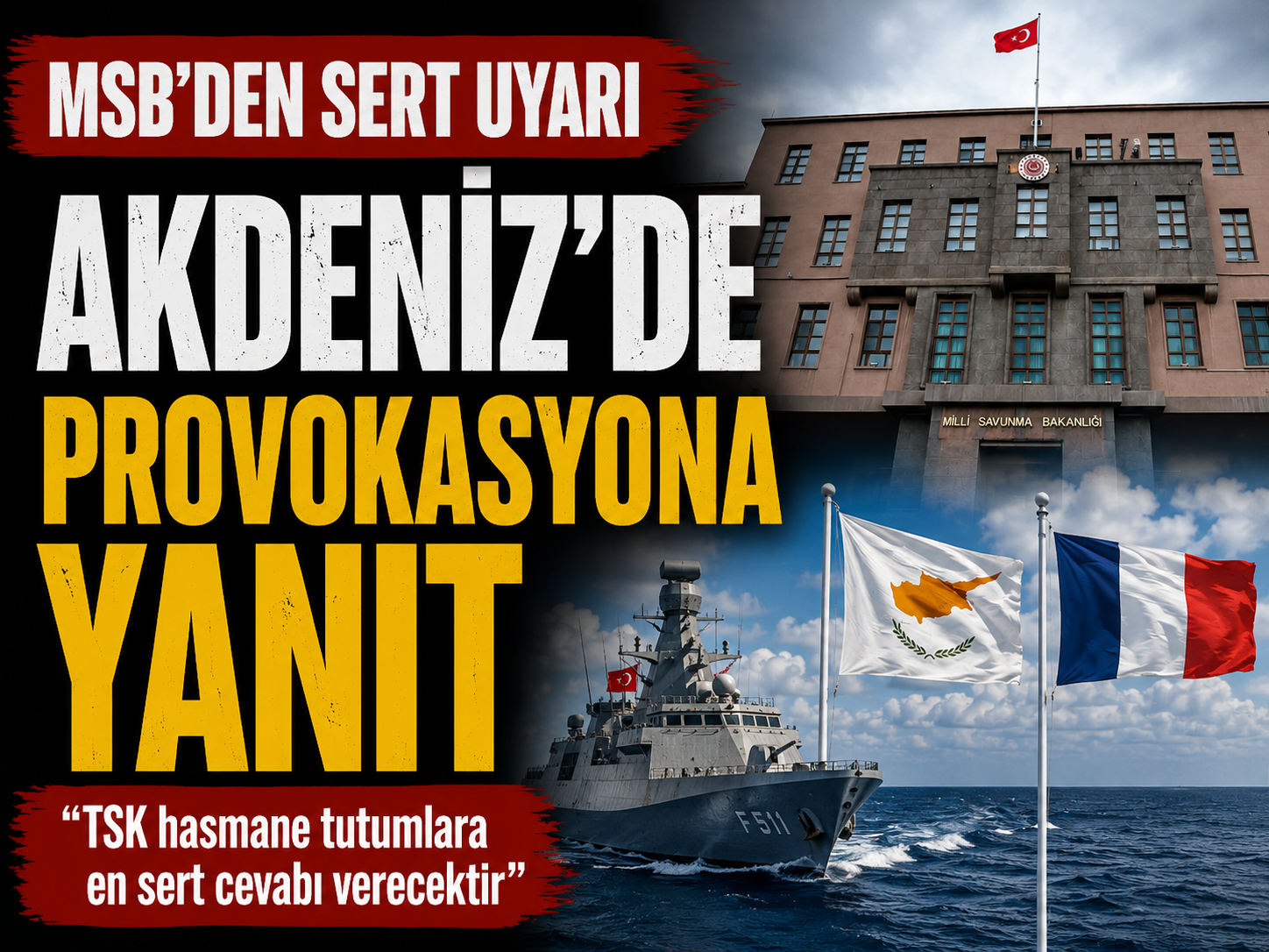 MSB’den Kıbrıs için sert mesaj: En sert yanıtı veririz