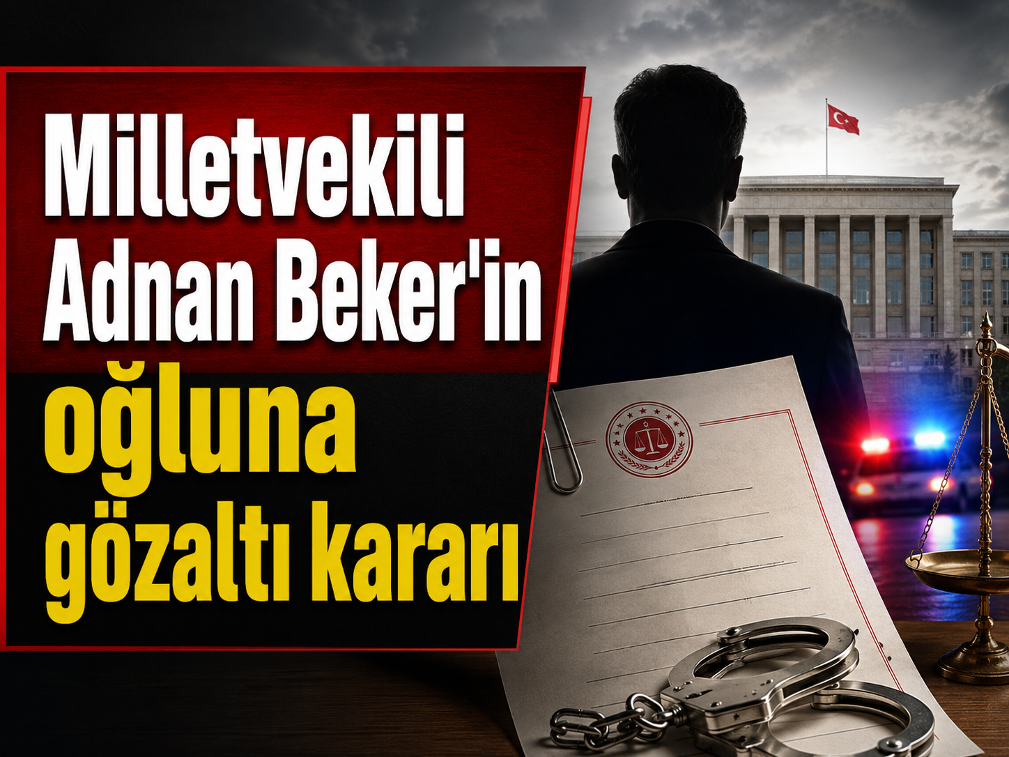 Milletvekili Adnan Beker'in oğluna gözaltı kararı