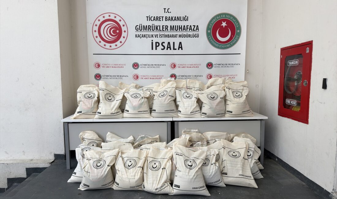 İpsala Sınır Kapısı’nda 1,5 ton uyuşturucu ele geçirildi