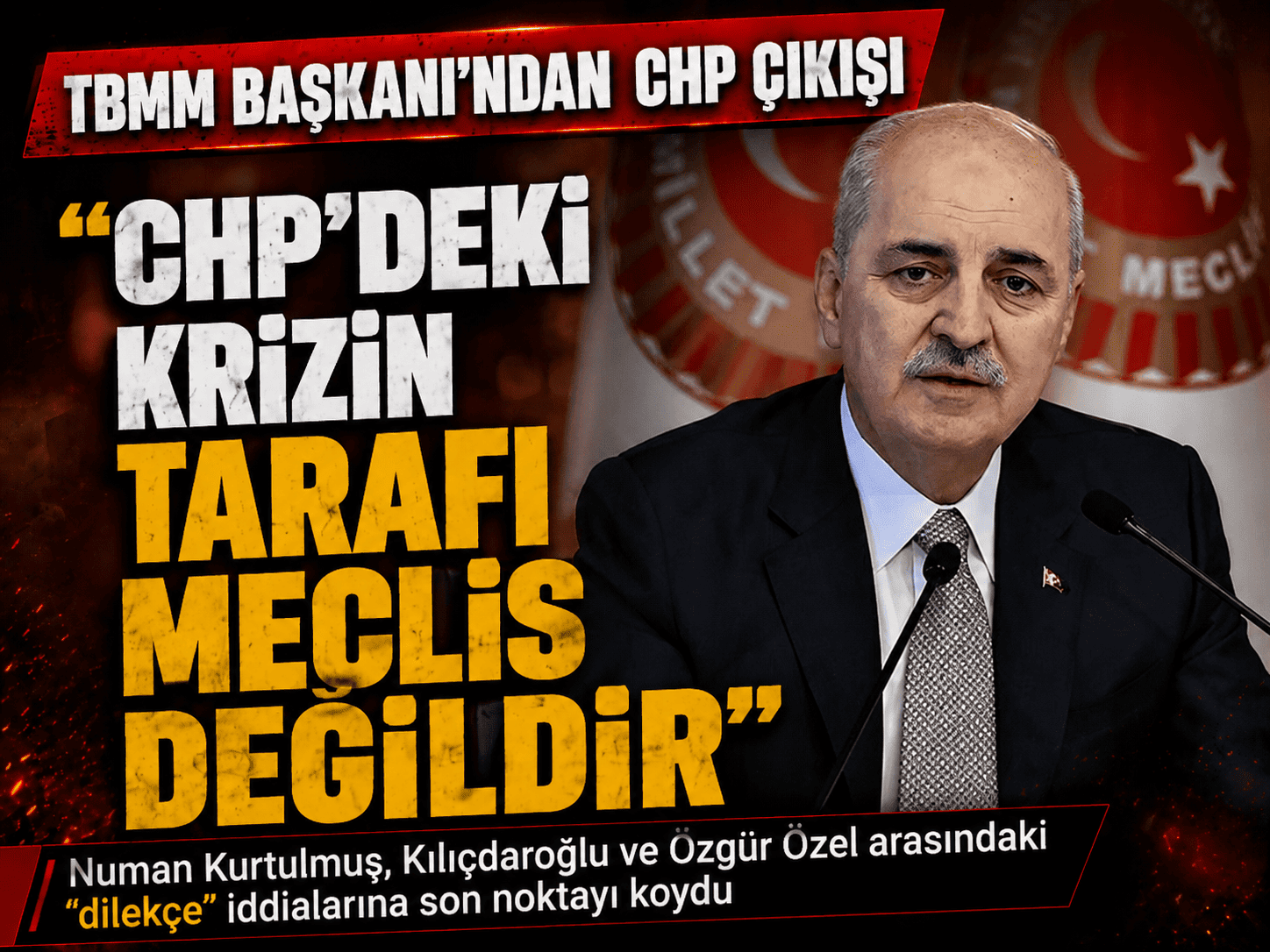 Numan Kurtulmuş’tan CHP'ye: Meclis taraf olmaz