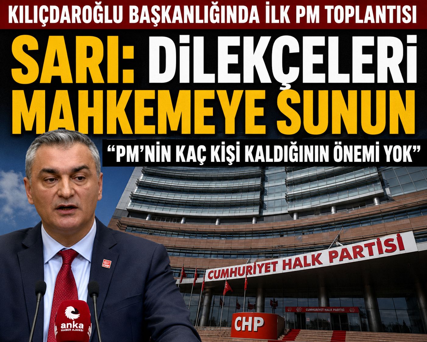 CHP Sözcüsü Sarı: İstifaların muhatabı CHP değil, mahkeme