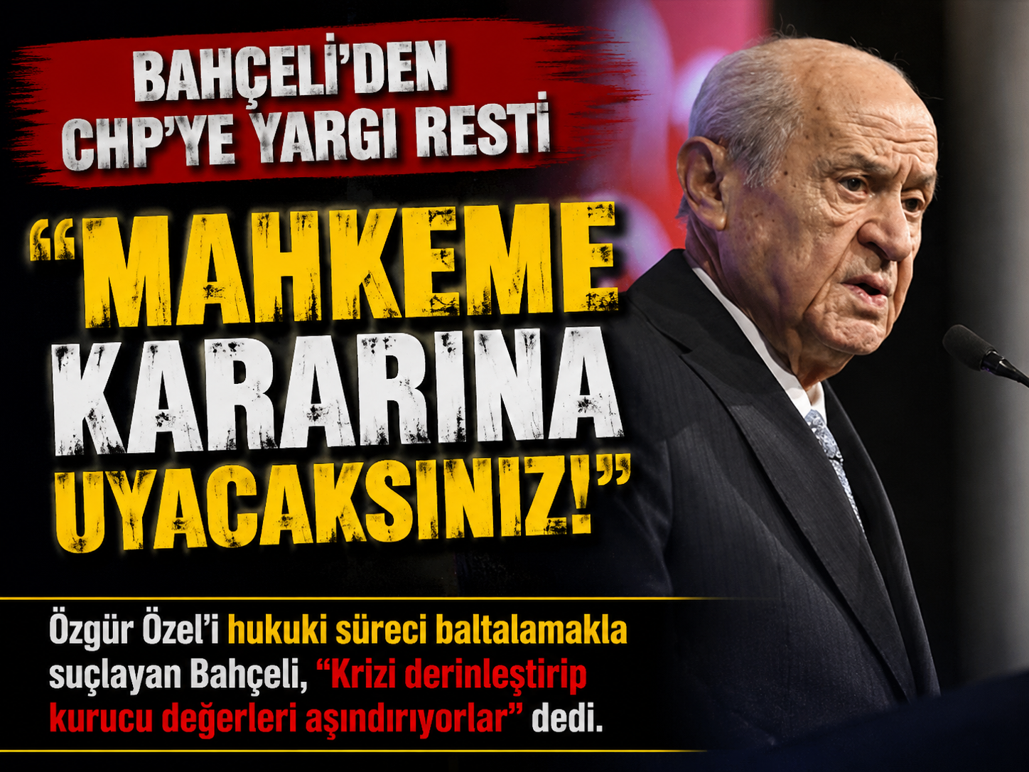 Bahçeli uyardı: Bölünme adım adım gerçekleşiyor