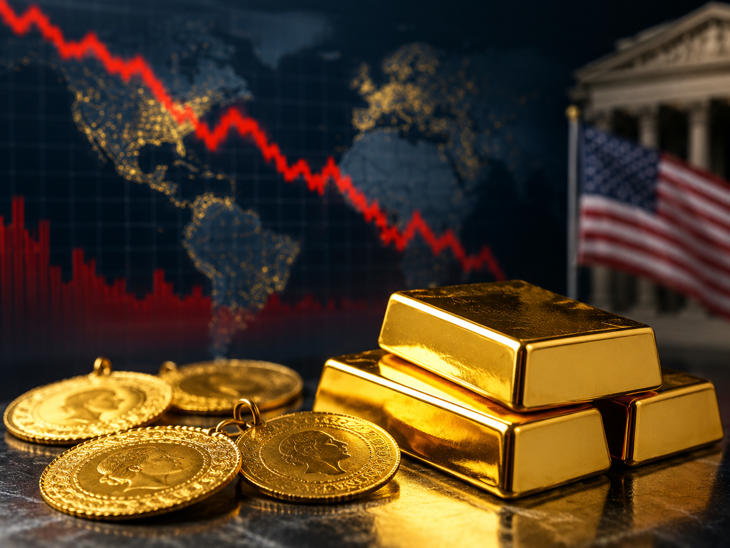 Altın haftayı kayıpla kapatıyor: Gözler Fed'de