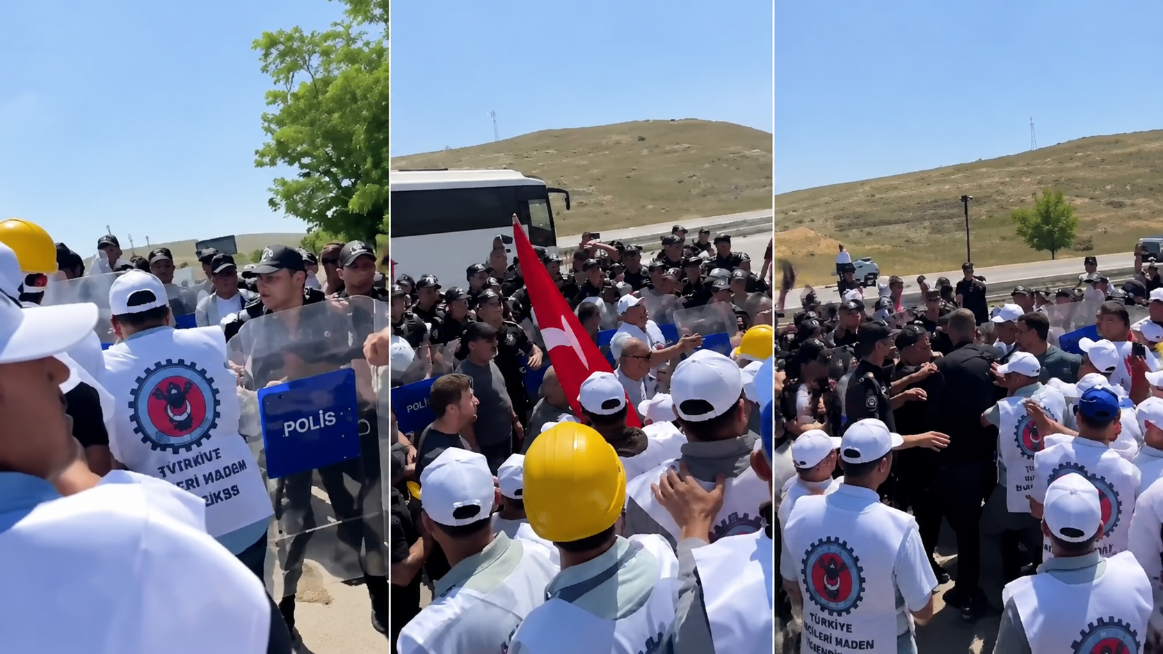 Doruk Madencilik işçilerinin eylemine polis müdahalesi!