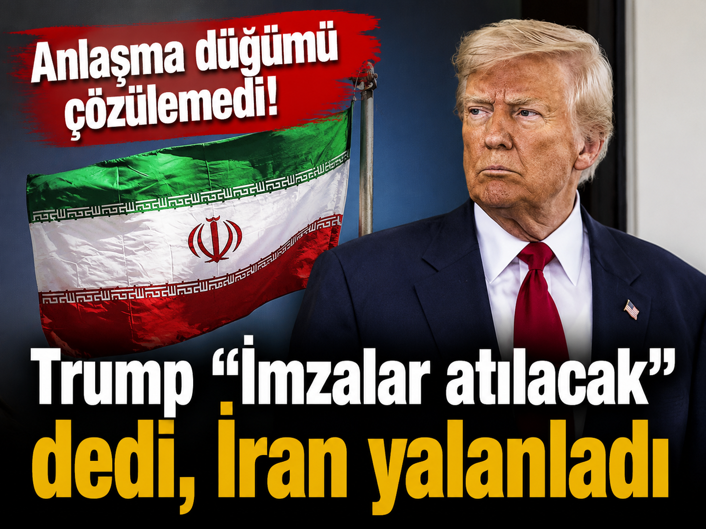 Anlaşma düğümü çözülemedi! Trump "İmzalar atılacak" dedi, İran yalanladı