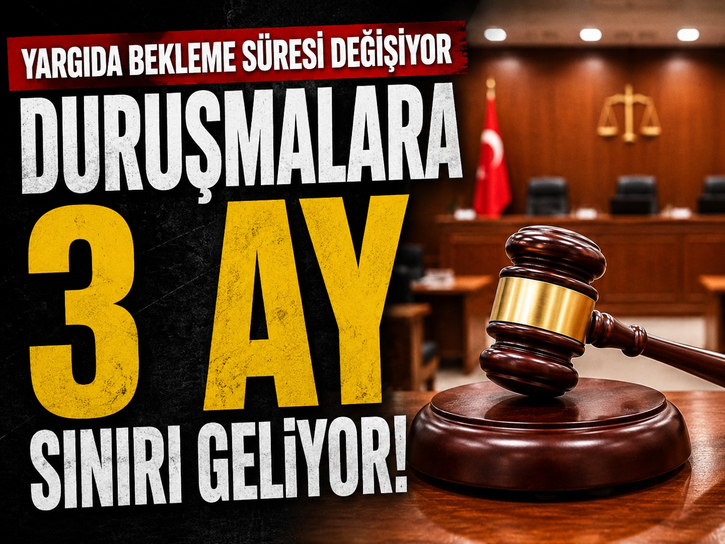 Yargıda bekleme süresi değişiyor: Duruşmalara 3 ay sınırı geliyor