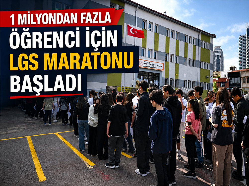 1 milyondan fazla öğrenci için LGS maratonu başladı