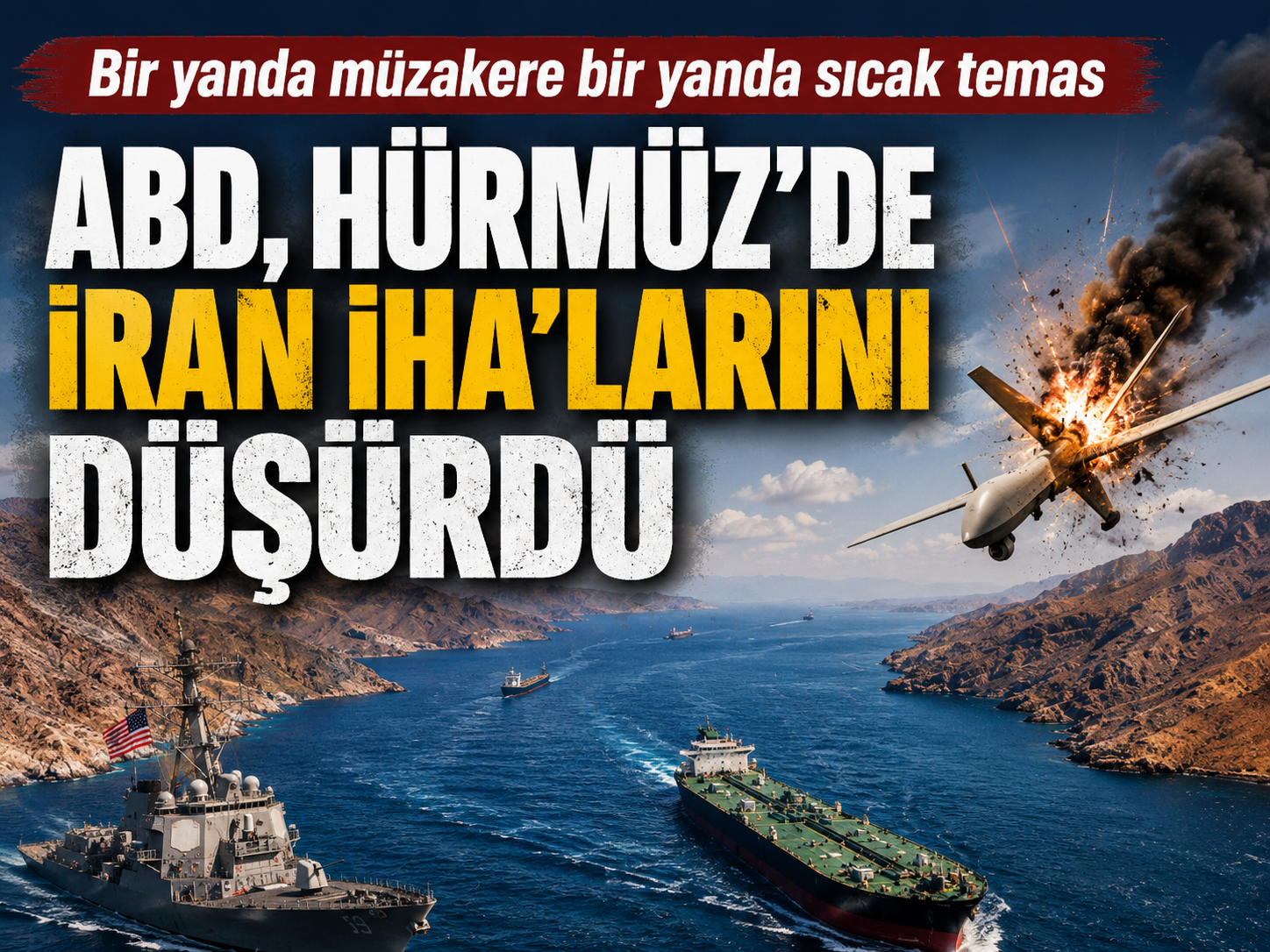 ABD Hürmüz'de İran İHA'larını vurdu: Gerilim tırmandı