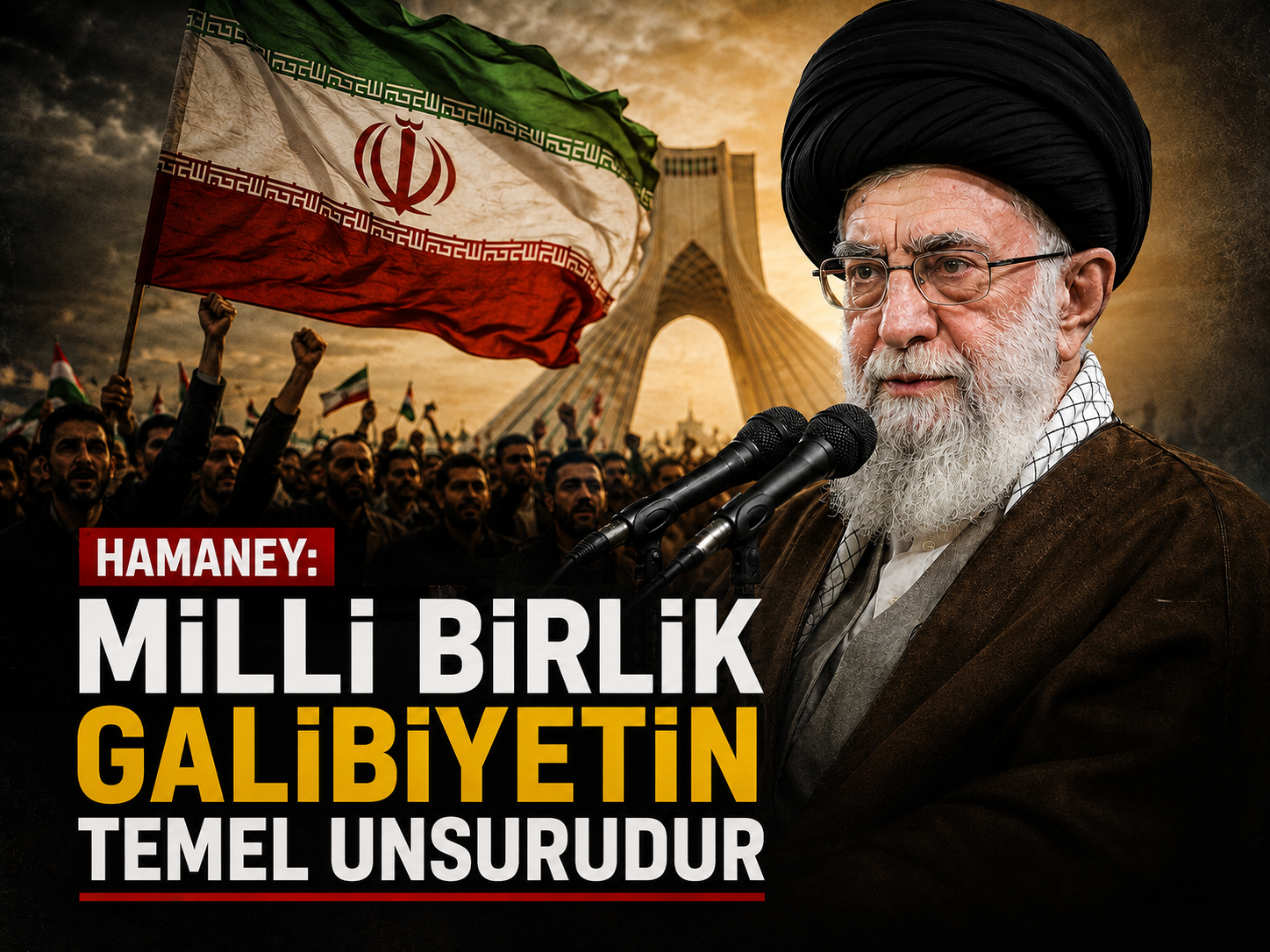 Hamaney: Milli birlik galibiyetin temel unsurudur