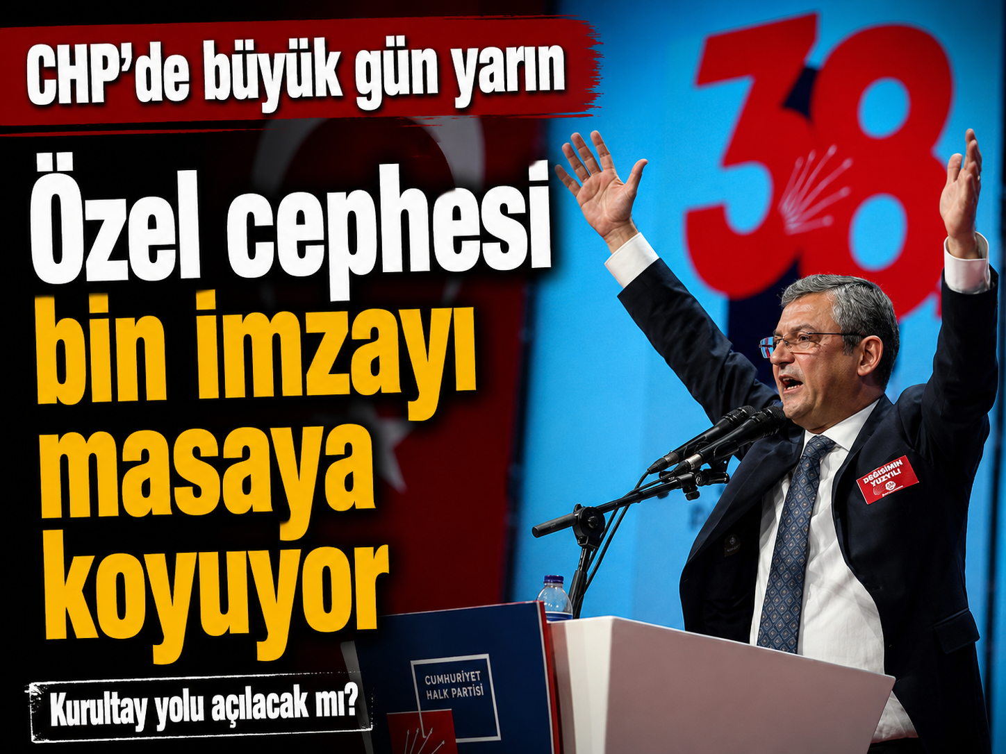 CHP'de büyük gün yarın: Özel cephesi bin imzayı masaya koyuyor